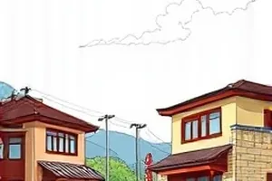 双色笔记记录方法课程封面，黑色与蓝色双栏对照
